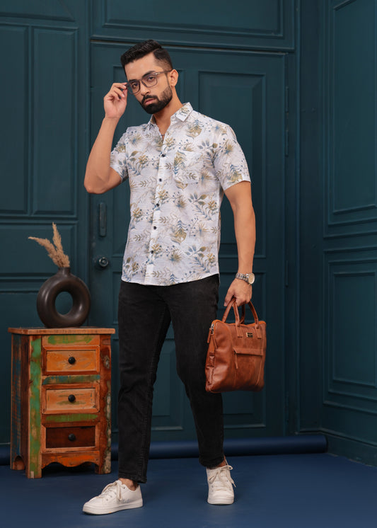 GOLDEN LEAF SHIRT WITH POCKET