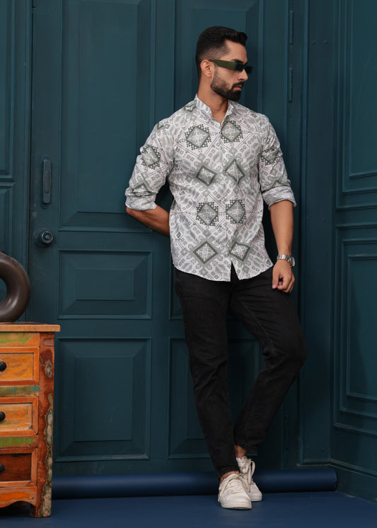GREEN FALCON PRINTED SHIRT