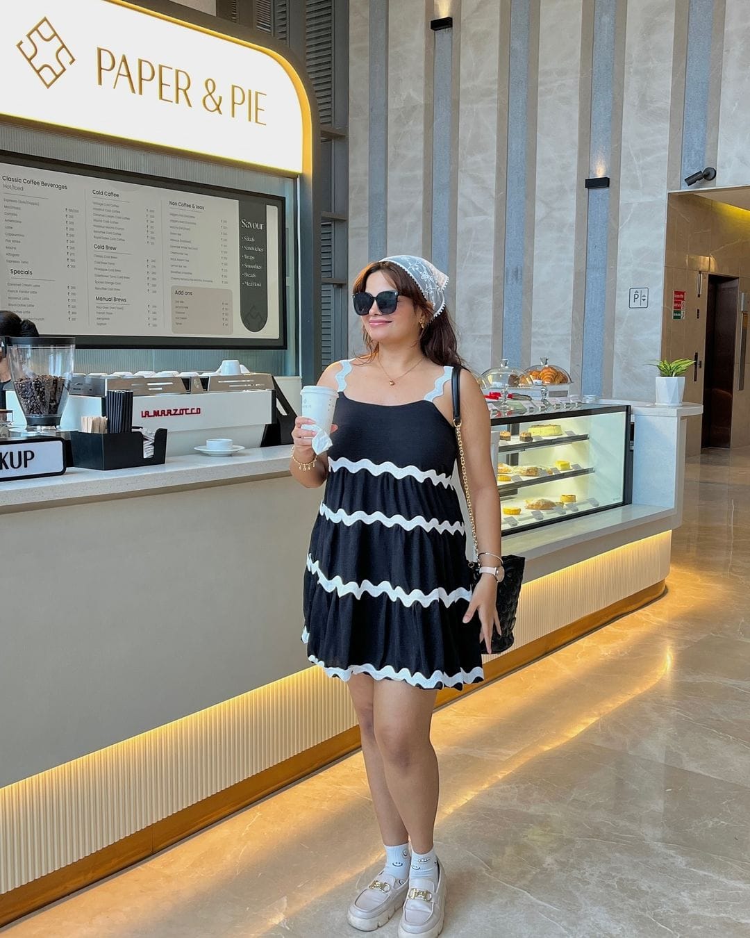 Black Lace Work A Line Western Dress