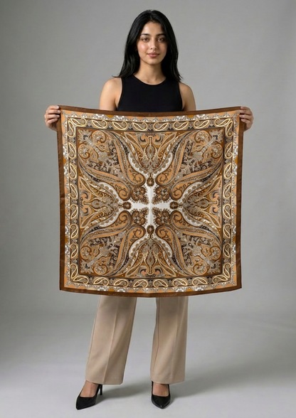 Multicolor Printed Scarf & Bag Scarf