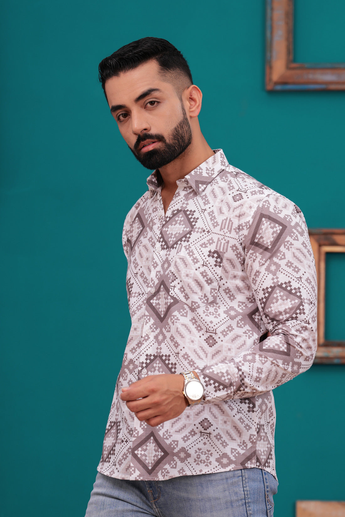 FESTIVE SPECIAL FALCON PRINTED SHIRT