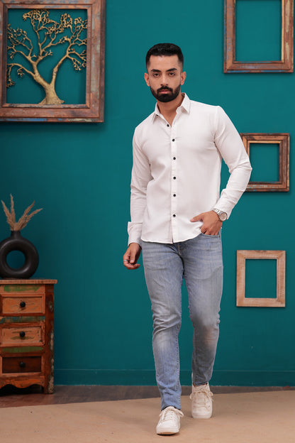 WHITE LINING CASUAL SHIRT