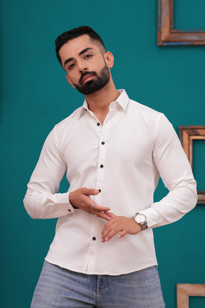 WHITE LINING CASUAL SHIRT