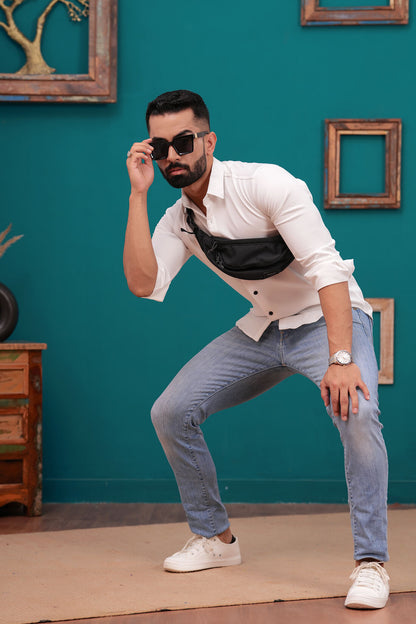 WHITE LINING CASUAL SHIRT