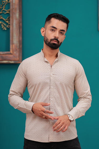 SANDRIFT SELF-DESIGN SHIRT