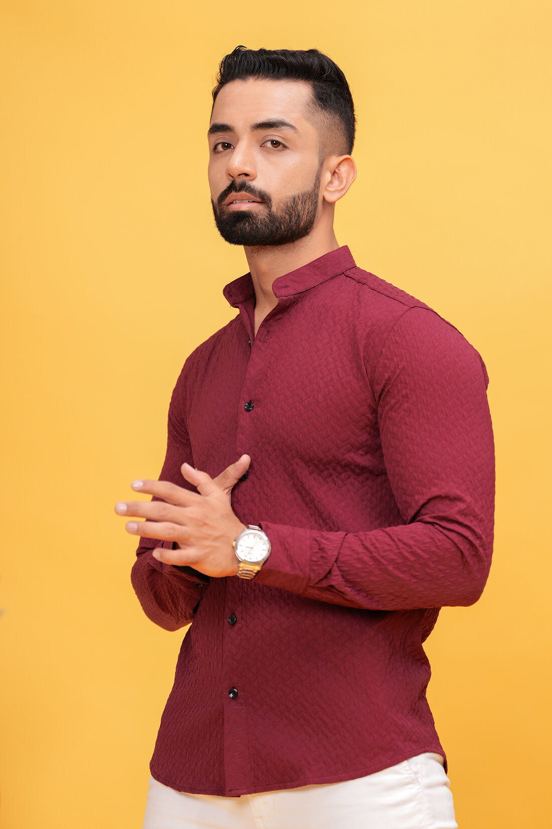 CHEERYWOOD TEXTURED SLIM FIT SHIRTS