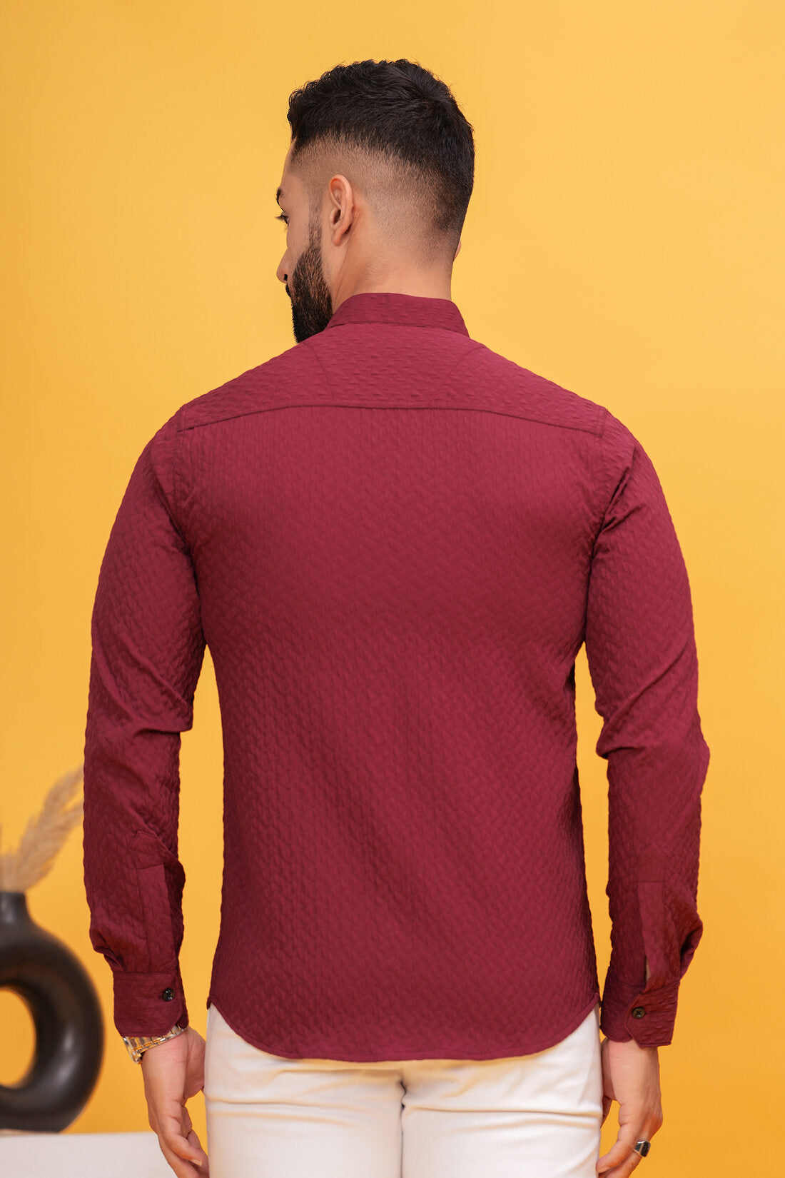CHEERYWOOD TEXTURED SLIM FIT SHIRTS
