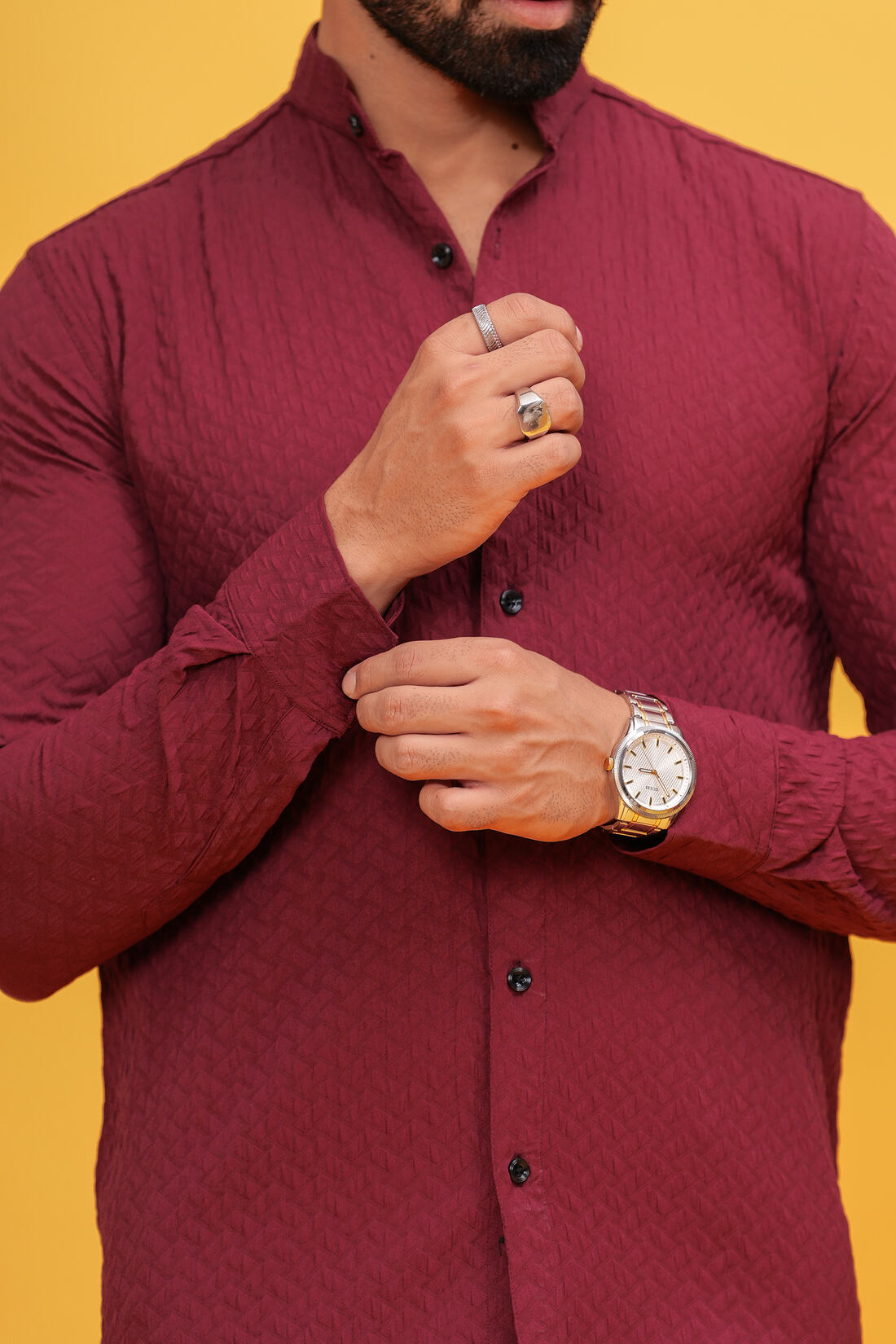 CHEERYWOOD TEXTURED SLIM FIT SHIRTS