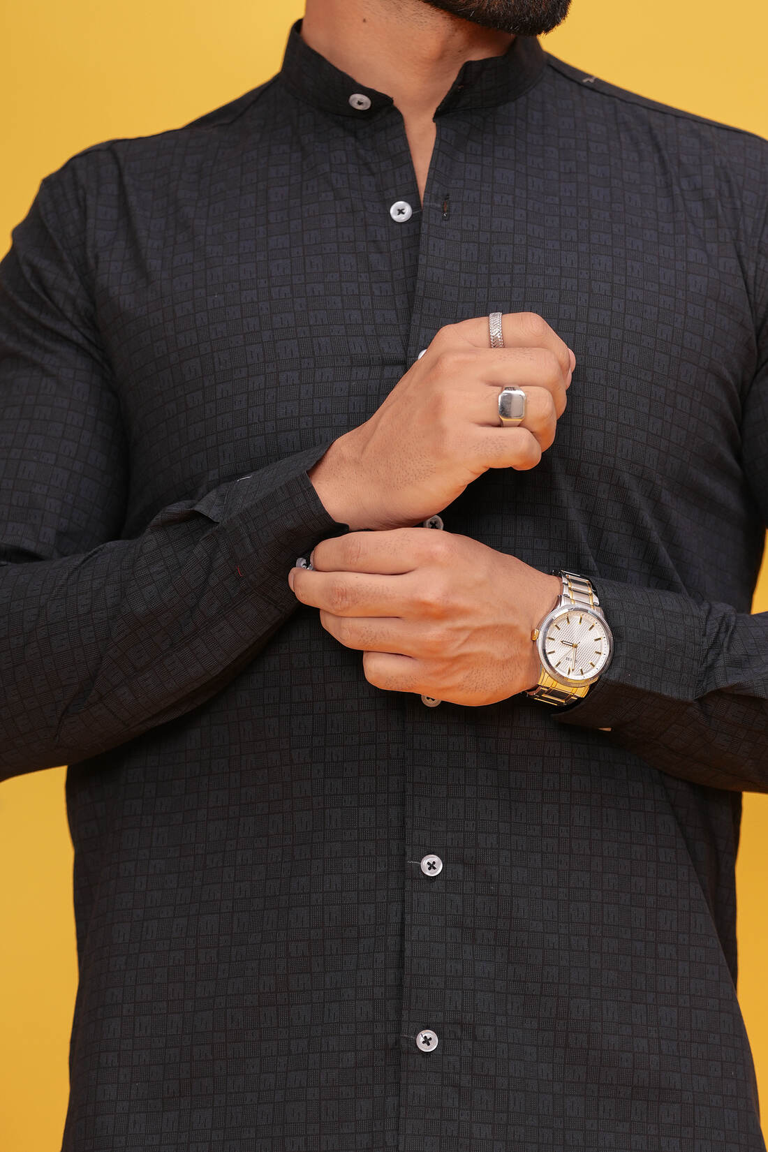 BLACK BOX TEXTURE SHIRT