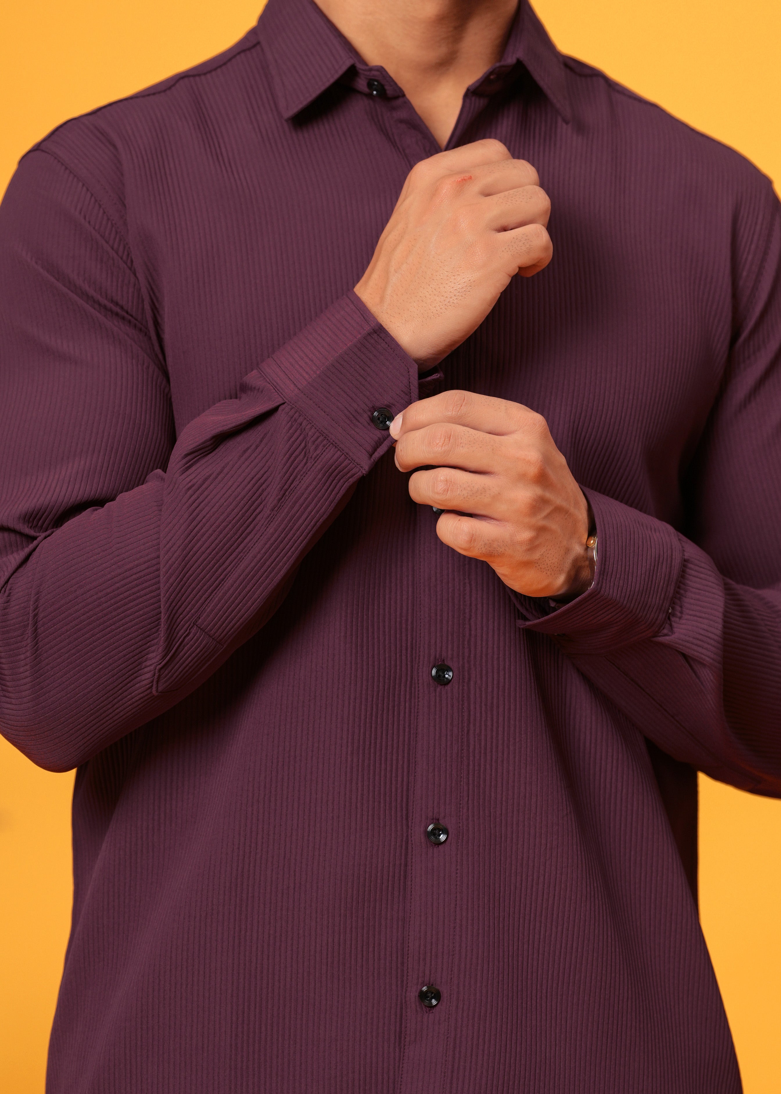 Wine Textured Shirt