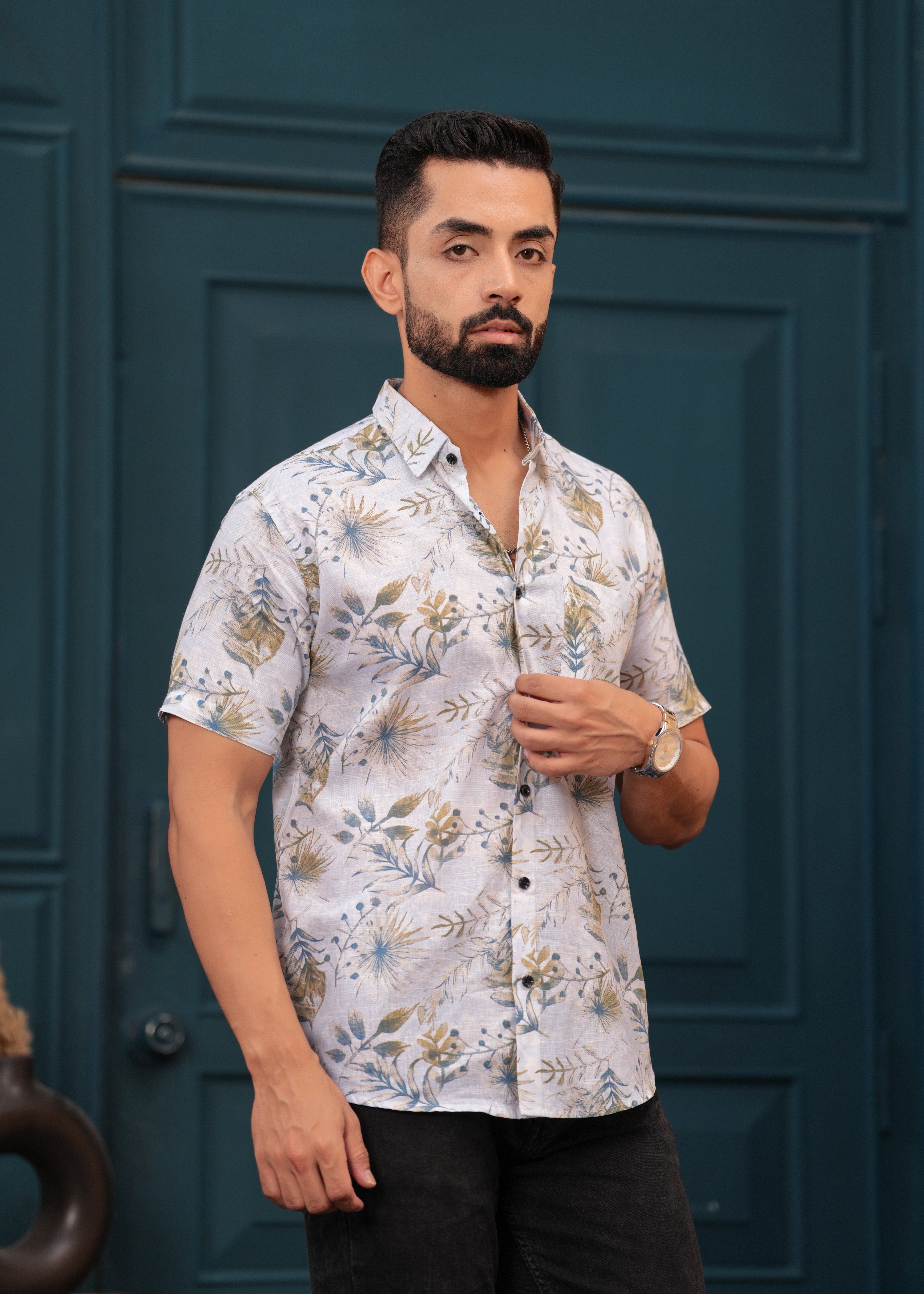 GOLDEN LEAF SHIRT WITH POCKET