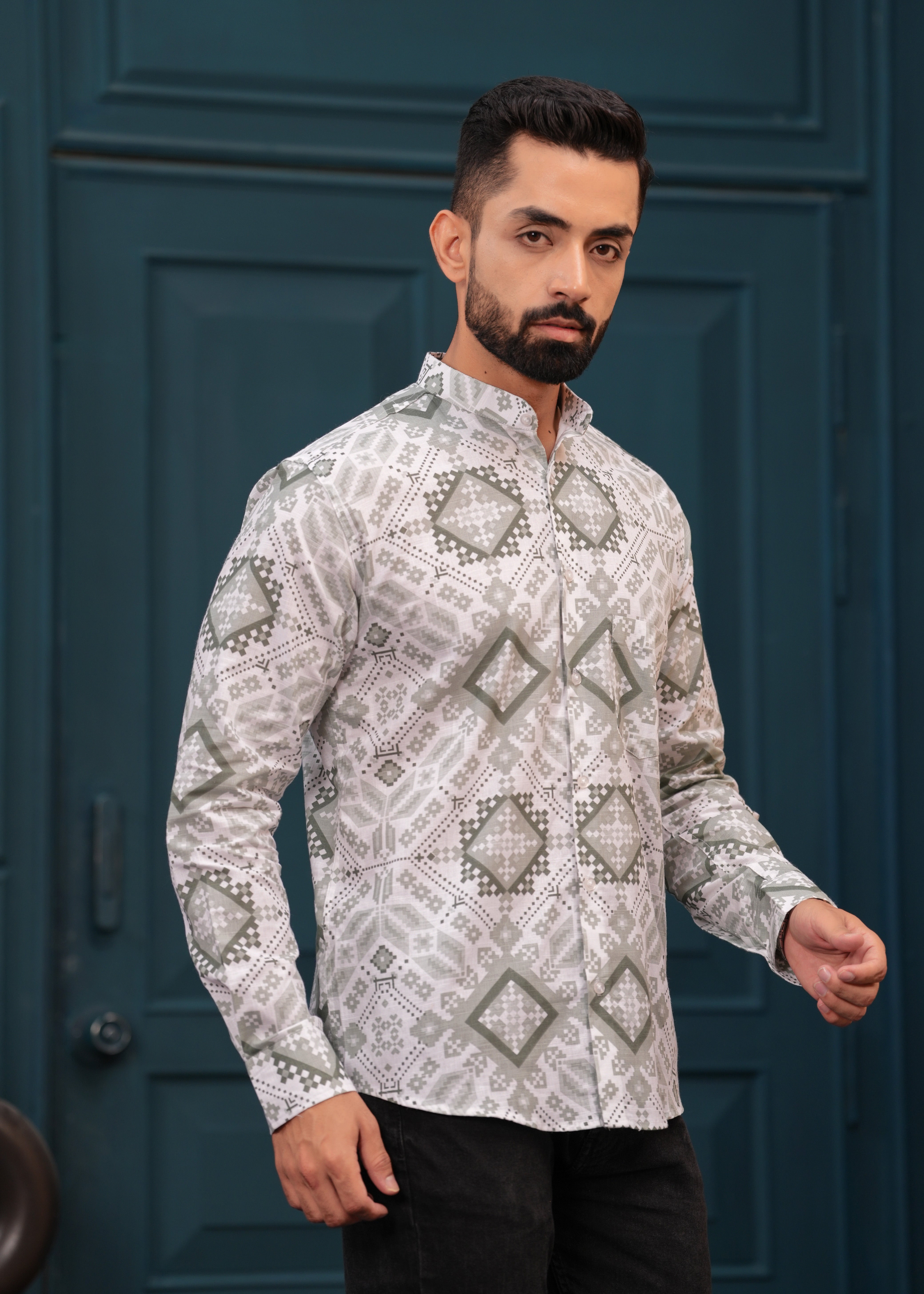 GREEN FALCON PRINTED SHIRT