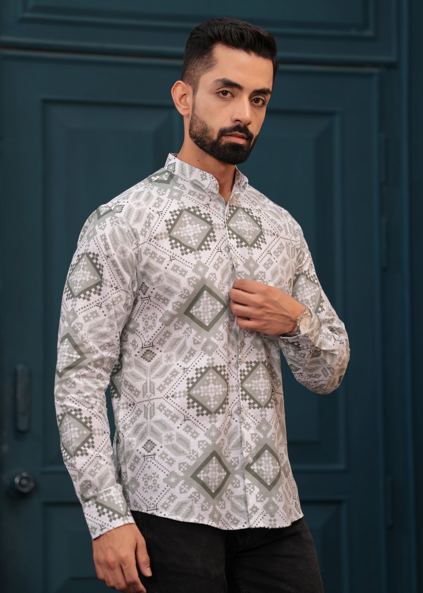 GREEN FALCON PRINTED SHIRT