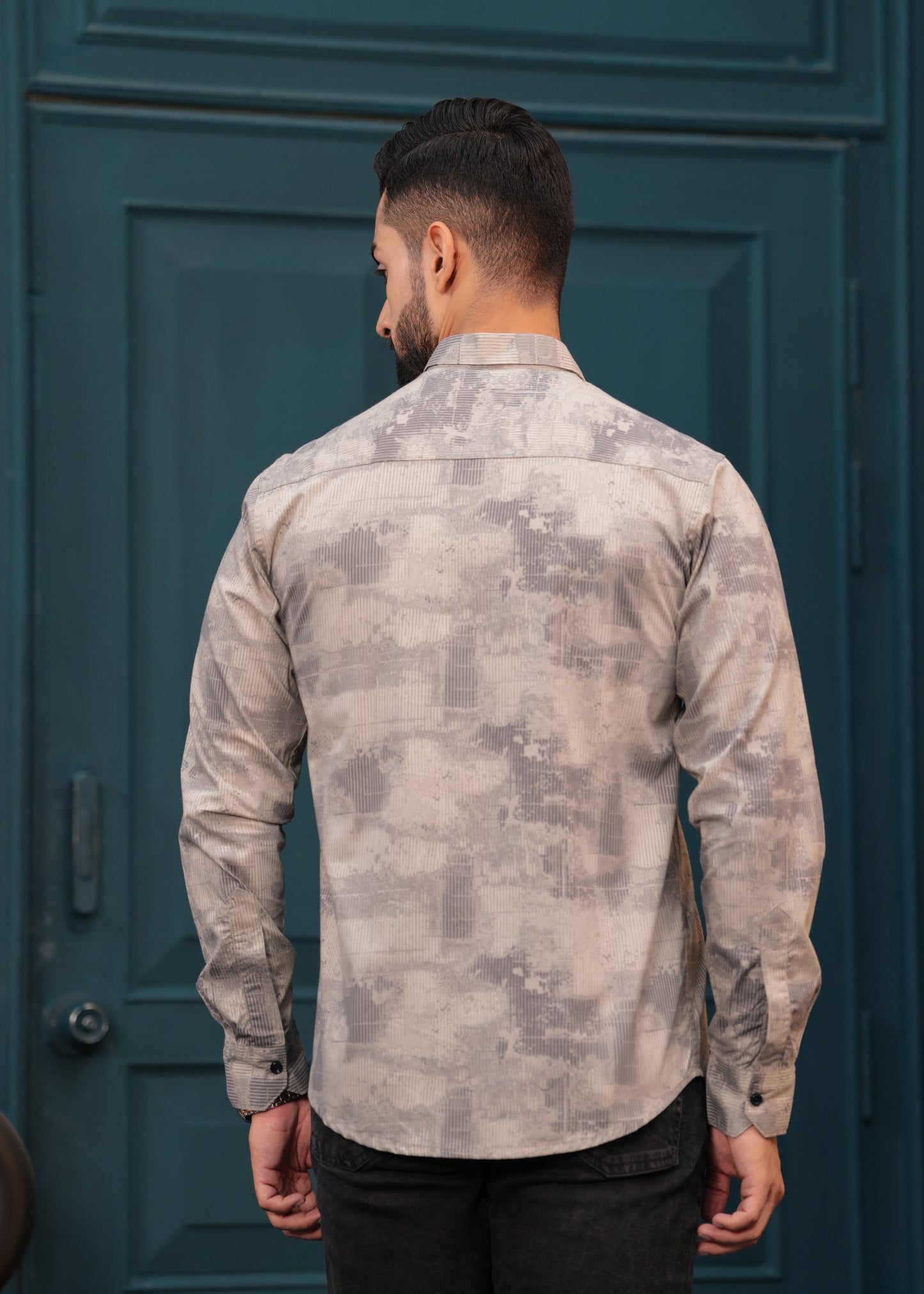 OYSTER BROWN FULL SLEEVES SHIRT