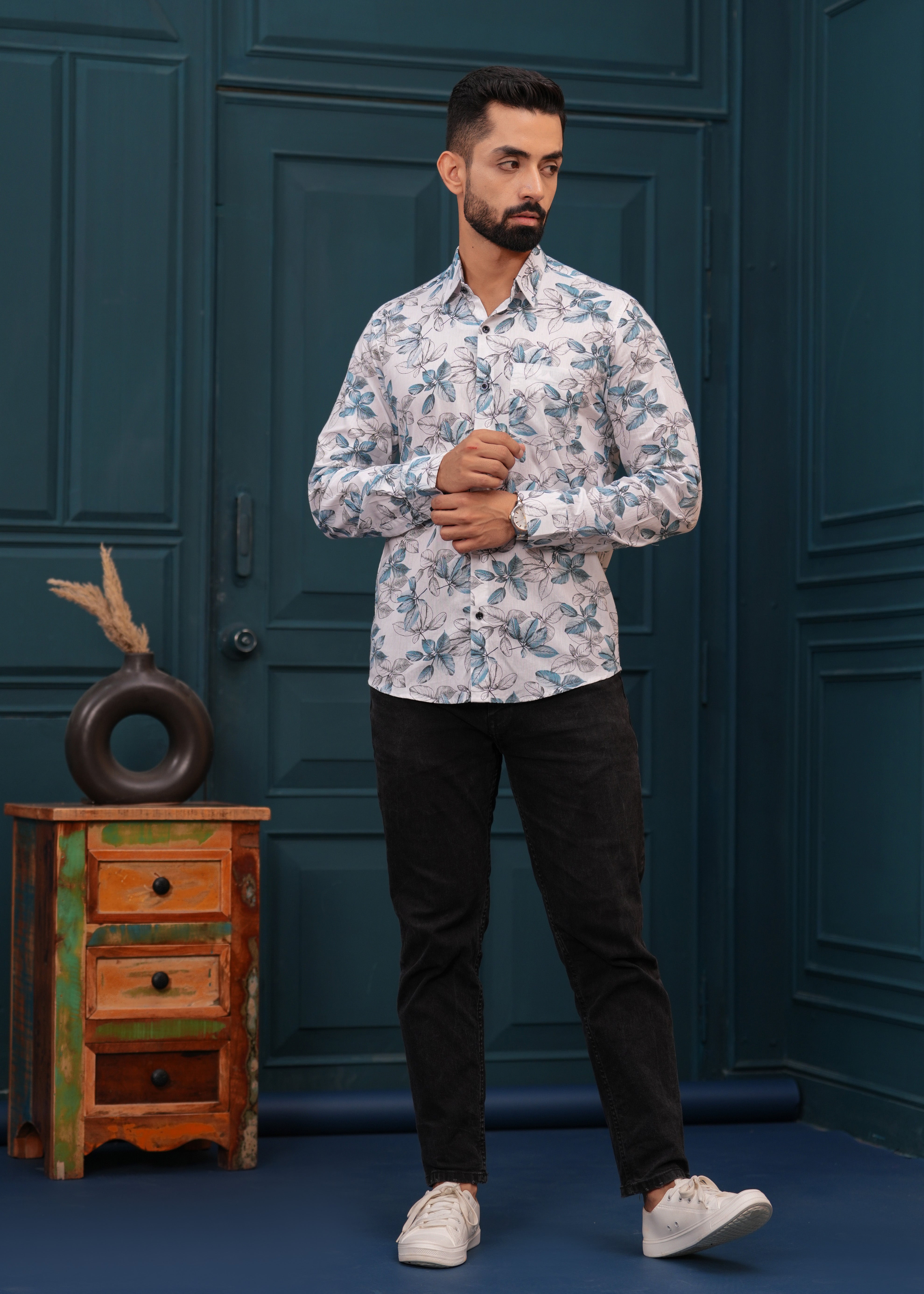 BLUE LEAF SHIRT