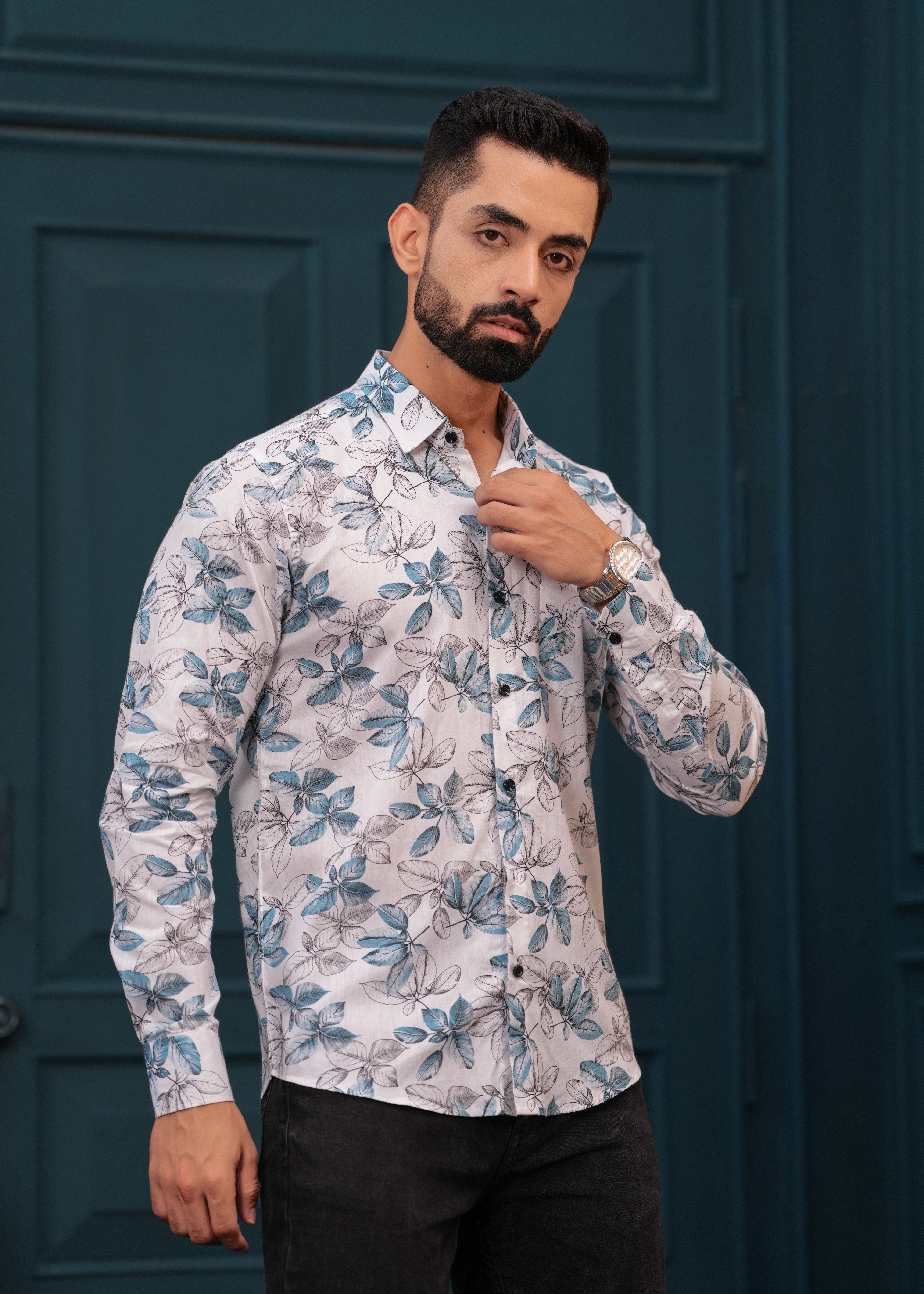 BLUE LEAF SHIRT