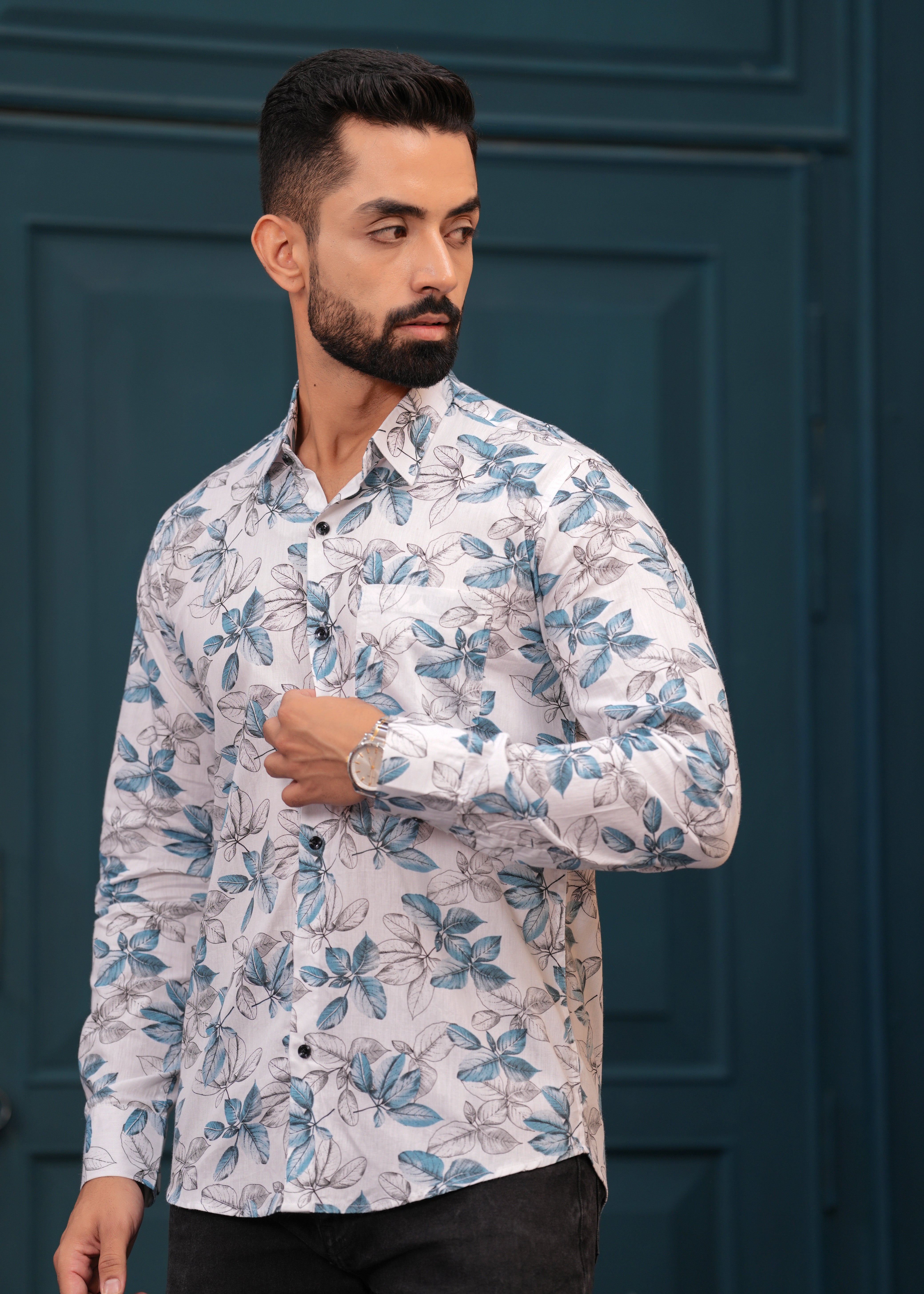 BLUE LEAF SHIRT