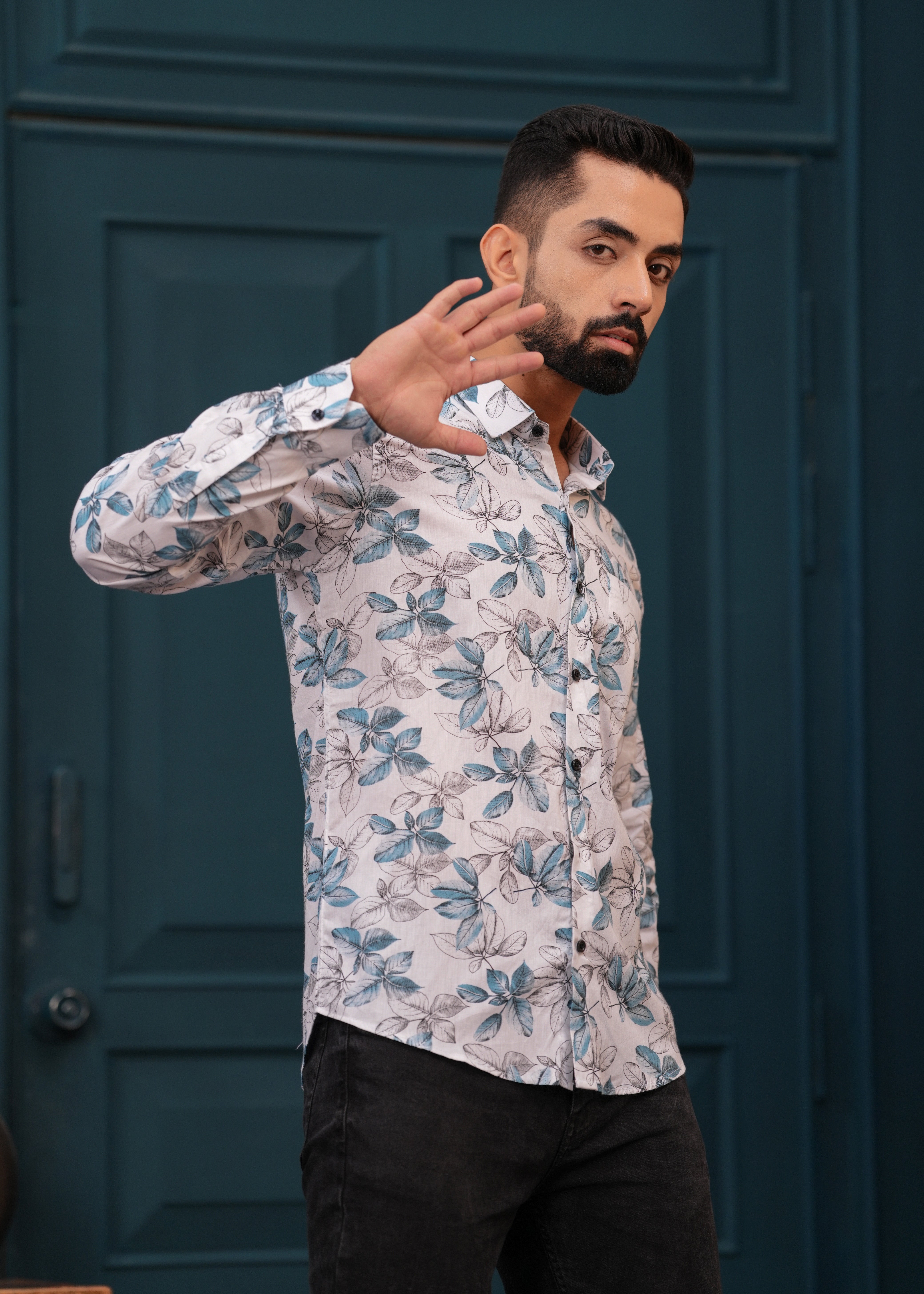 BLUE LEAF SHIRT