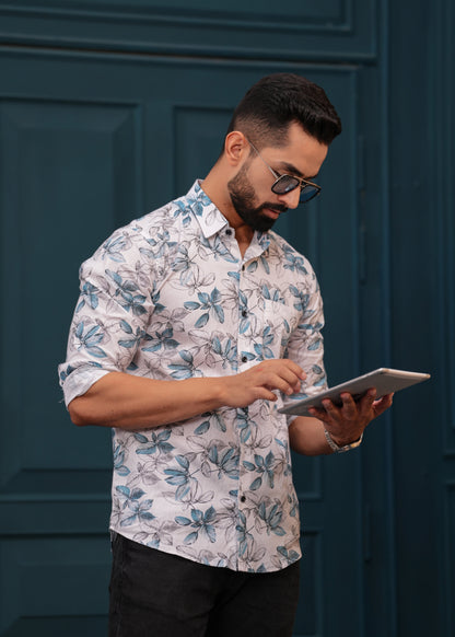 BLUE LEAF SHIRT