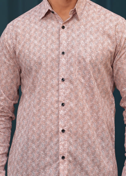 STYLISH LINE PRINTED SHIRT