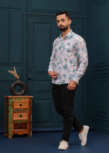 BLUE FLORAL SHIRT