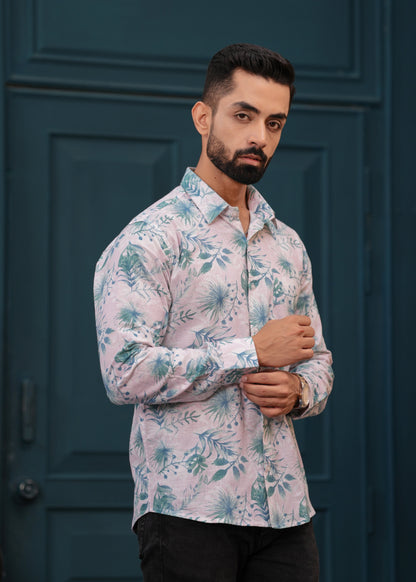 BLUE FLORAL SHIRT
