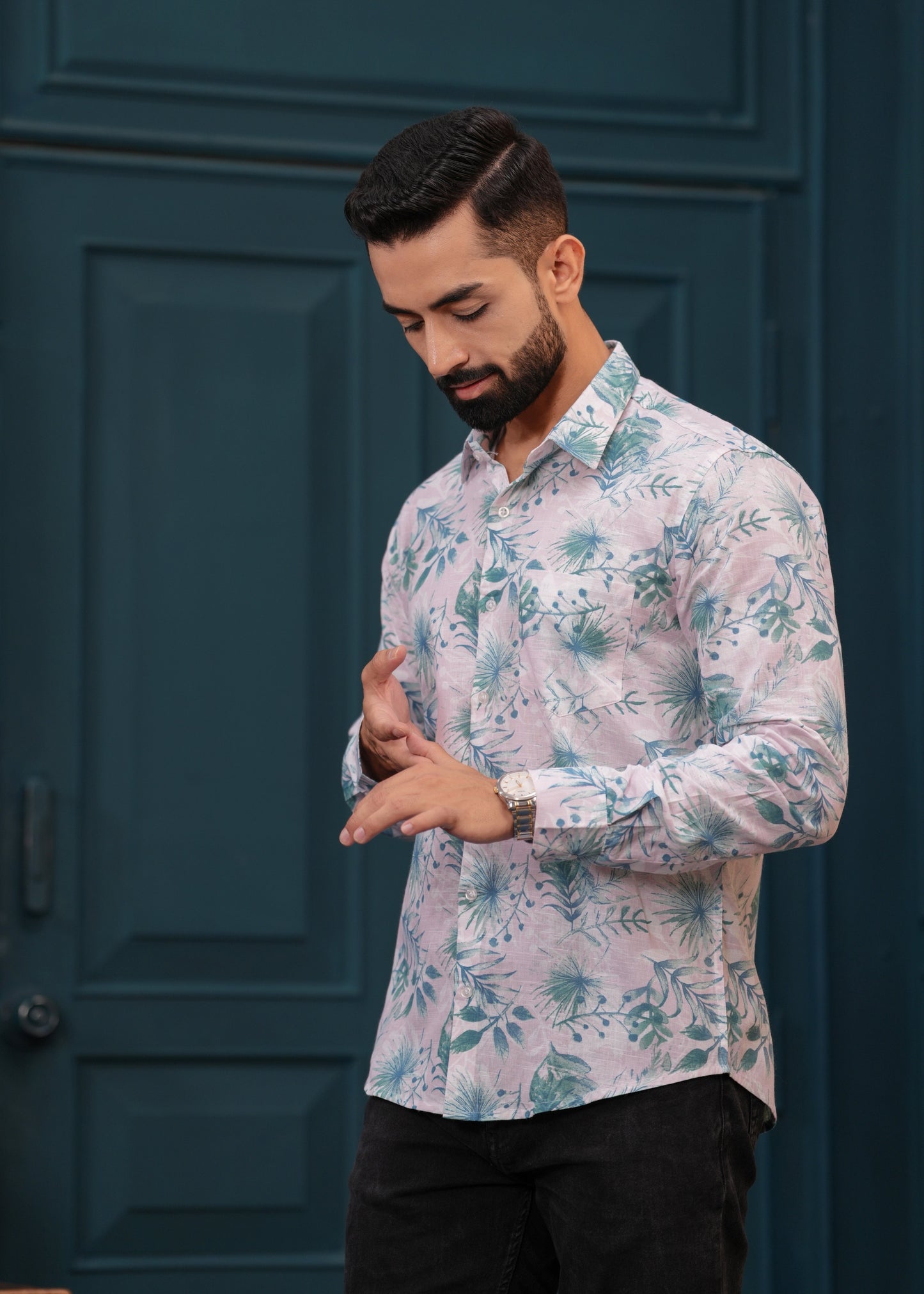 BLUE FLORAL SHIRT