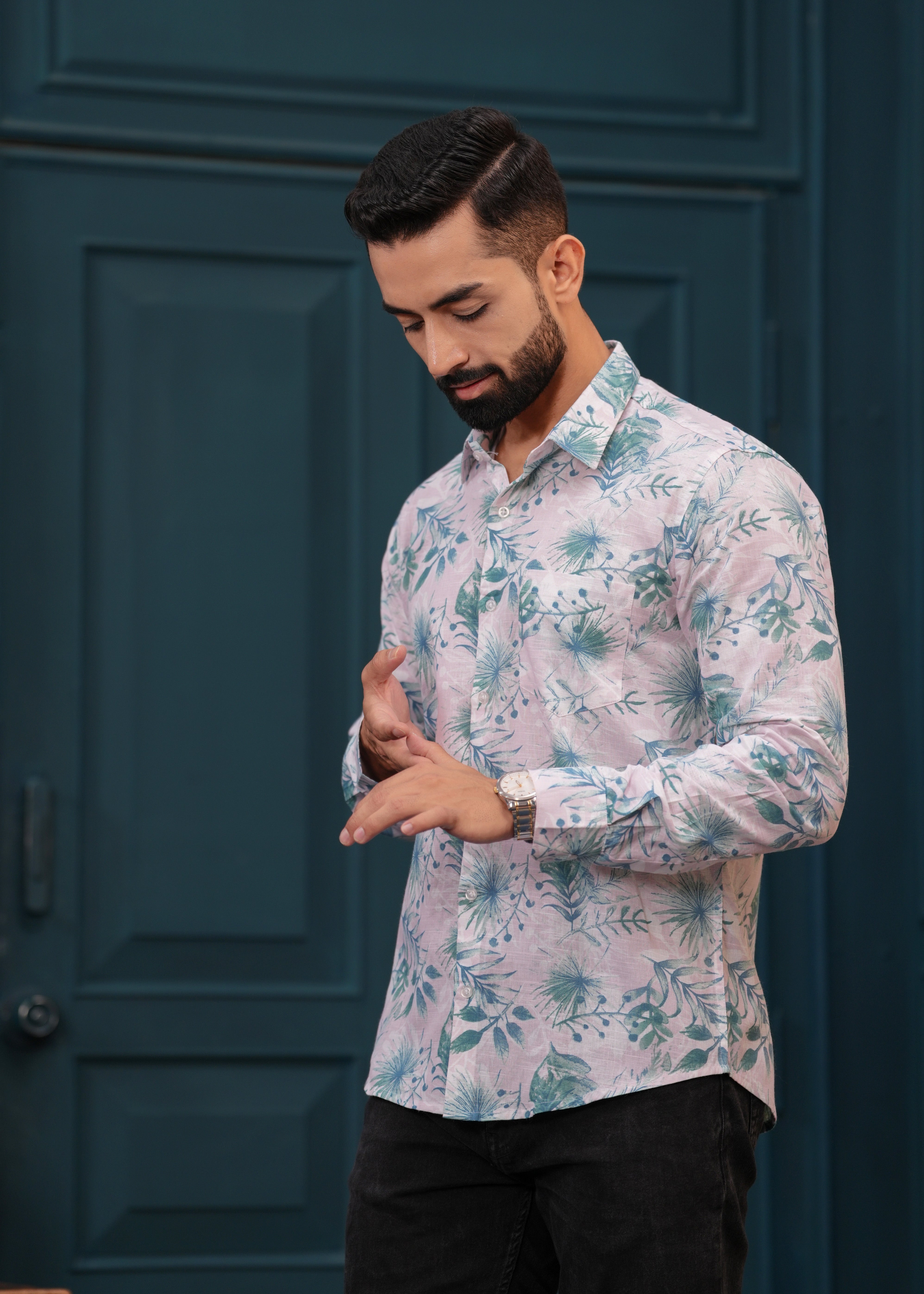 BLUE FLORAL SHIRT