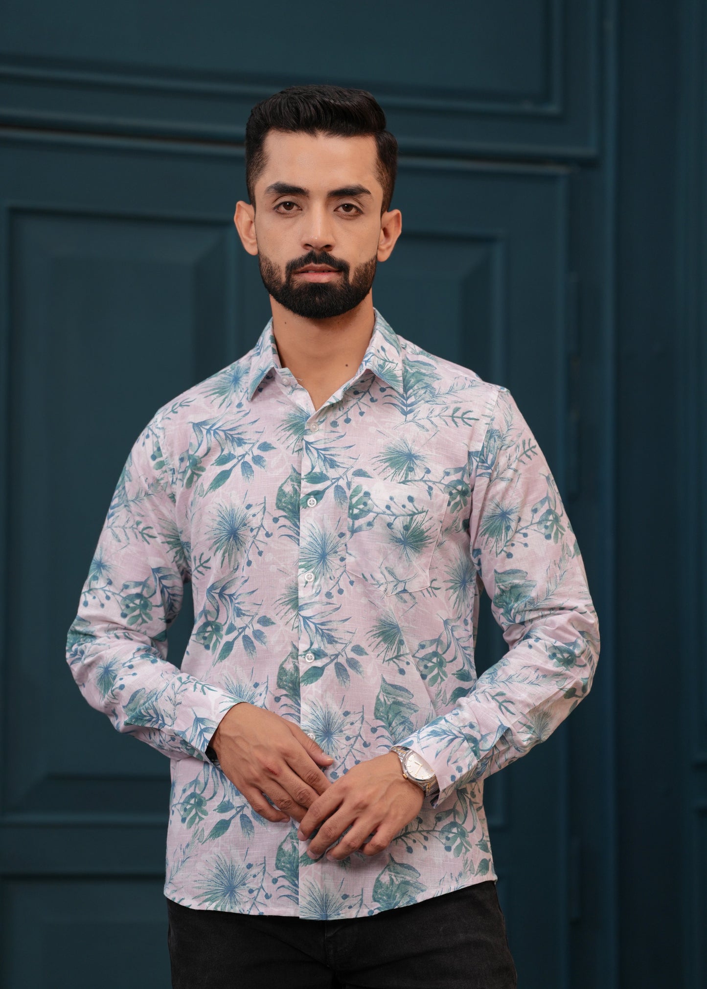 BLUE FLORAL SHIRT