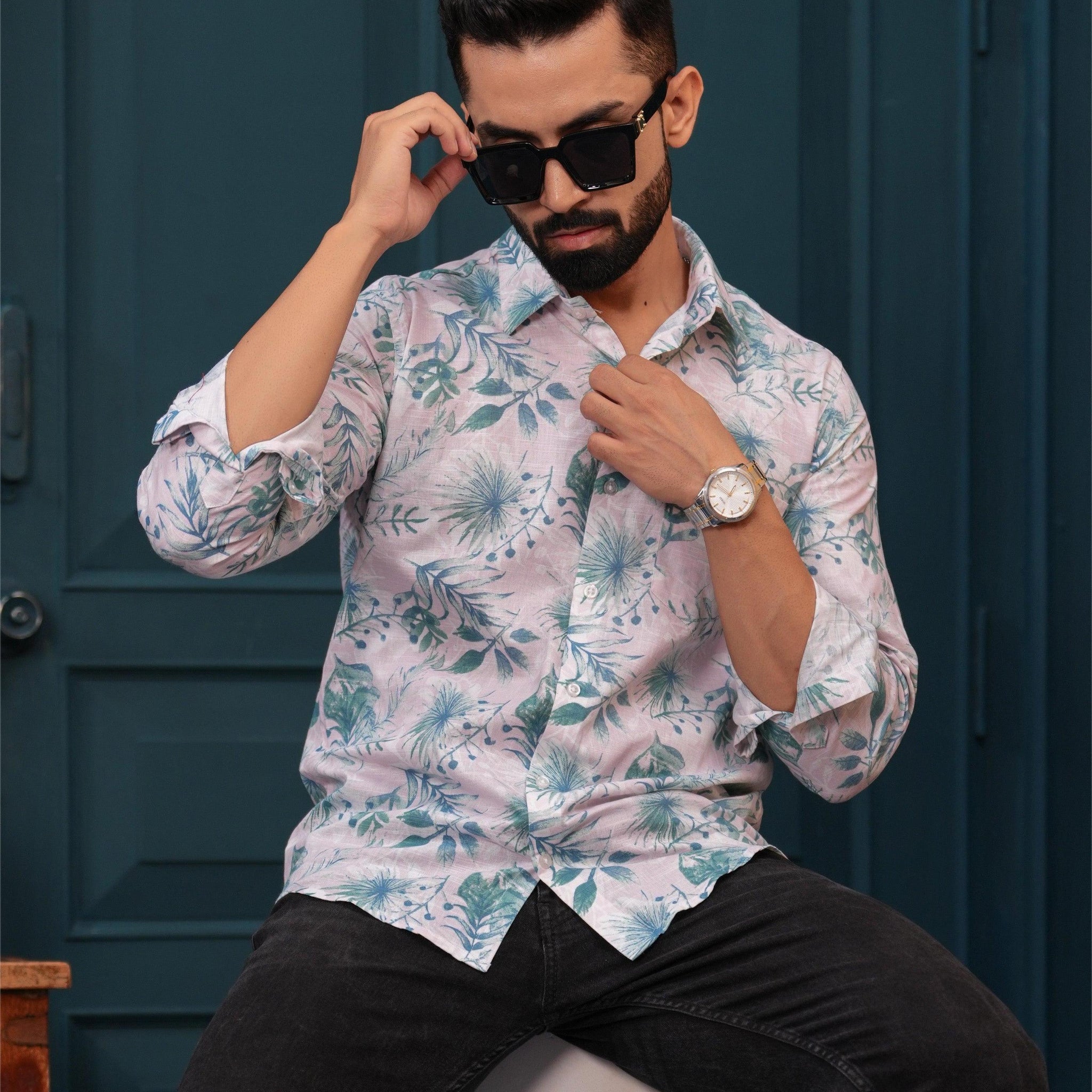 BLUE FLORAL SHIRT
