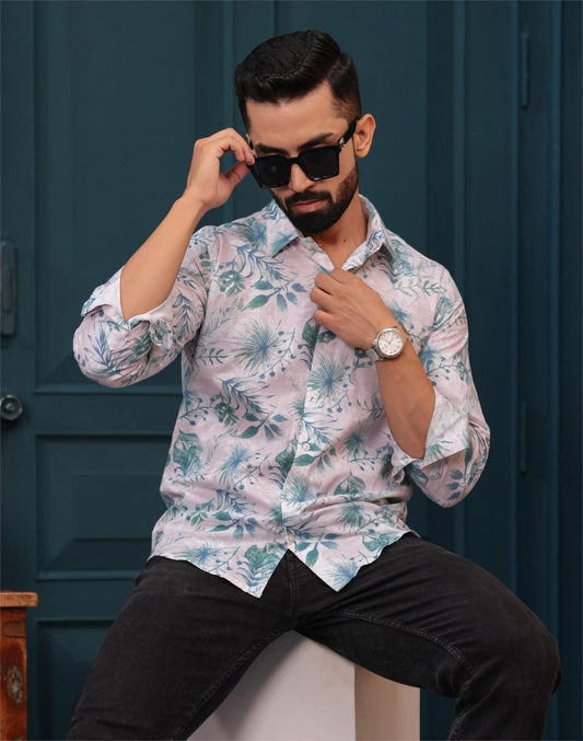 BLUE FLORAL SHIRT