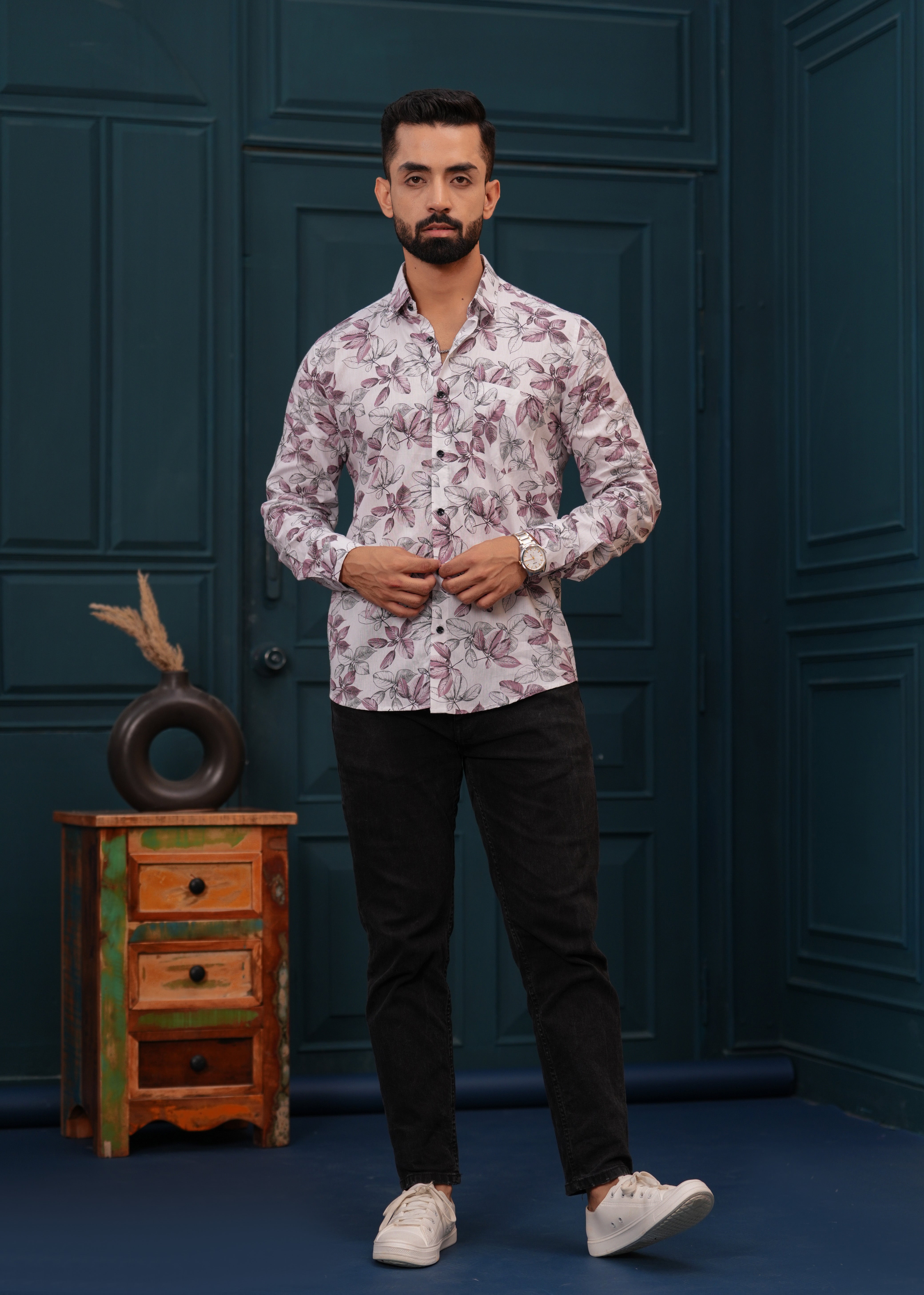 PINK FLORAL SHIRT