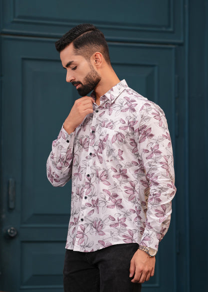 PINK FLORAL SHIRT