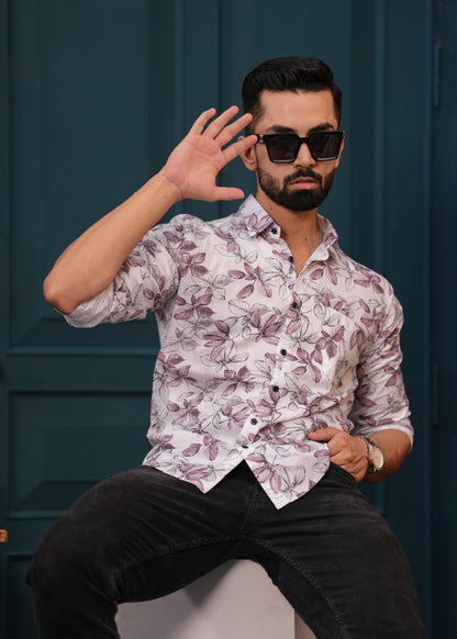 PINK FLORAL SHIRT