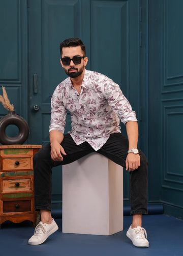 PINK FLORAL SHIRT