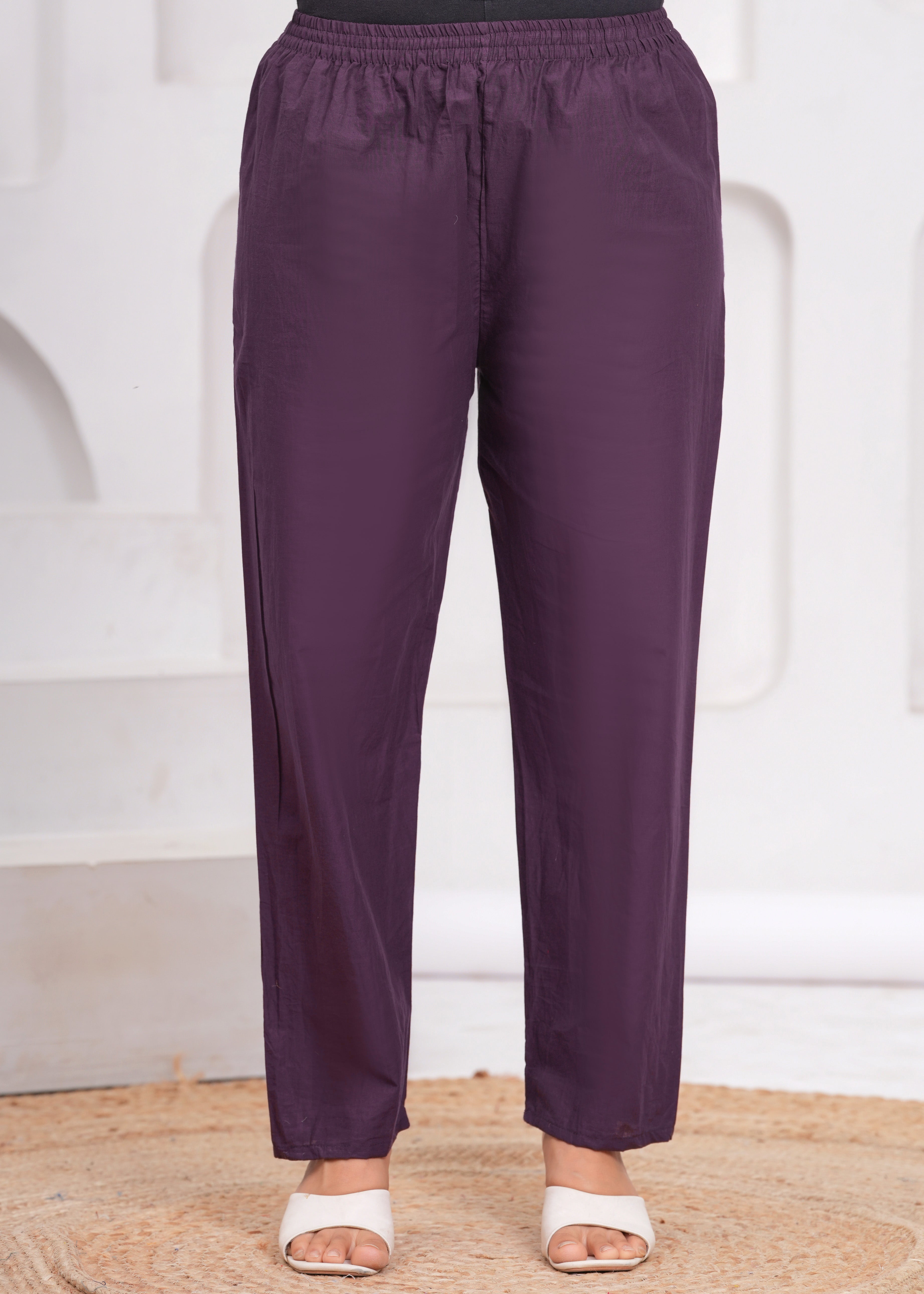 Grape Printx Work Cotton Suit Set with Dupatta