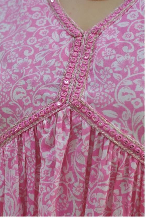 Procion Printed Light Pink Kurta and Pant Set