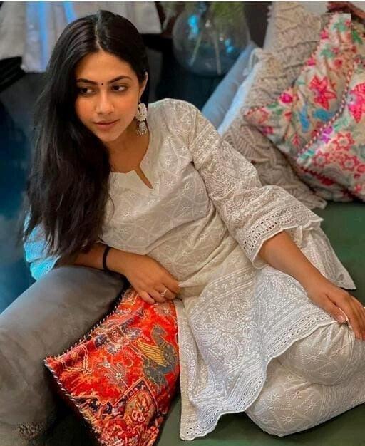 Off White Chikankari Kurta and Pant