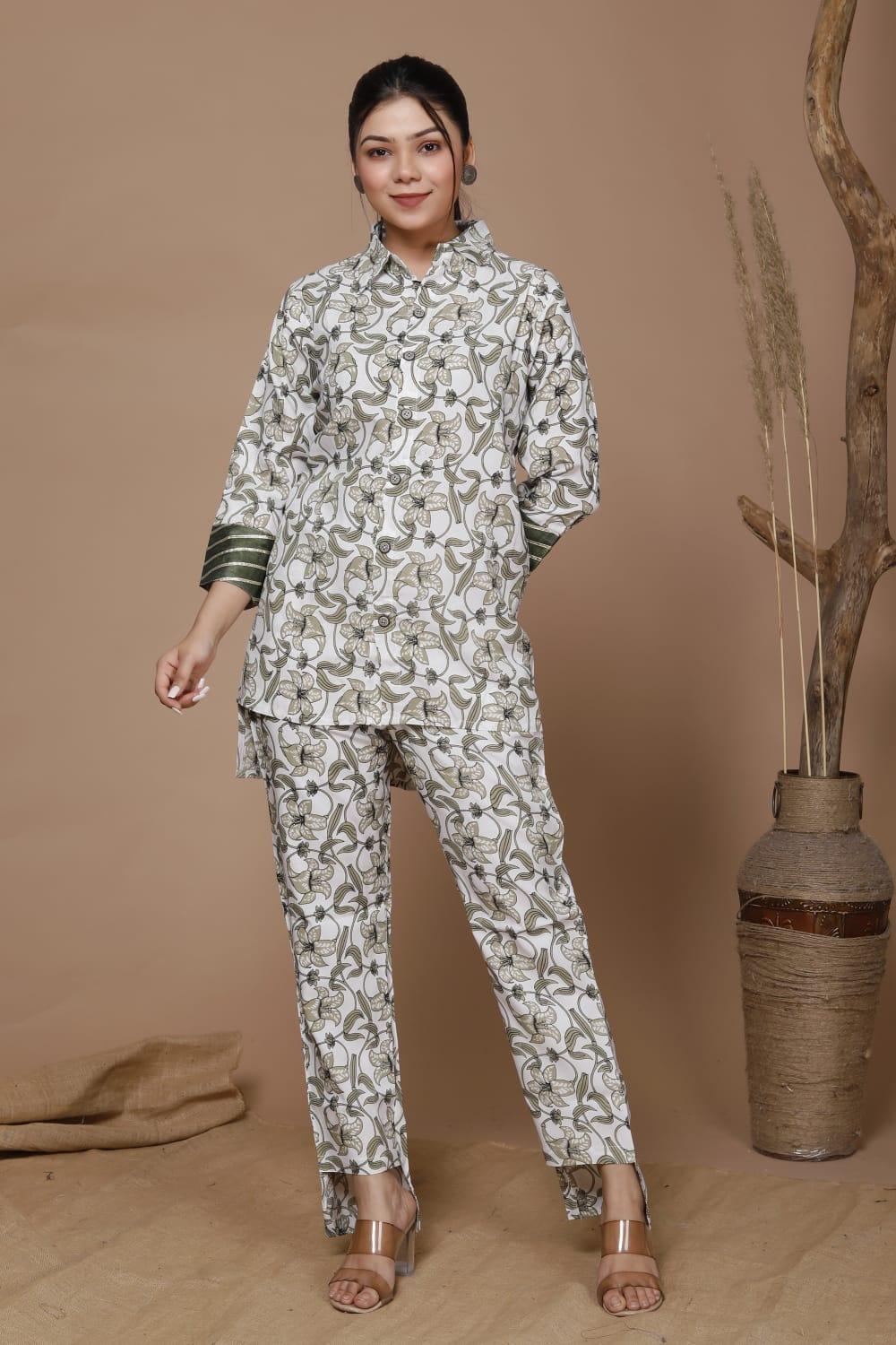 Floral Printed Rayon Co-Ord Set