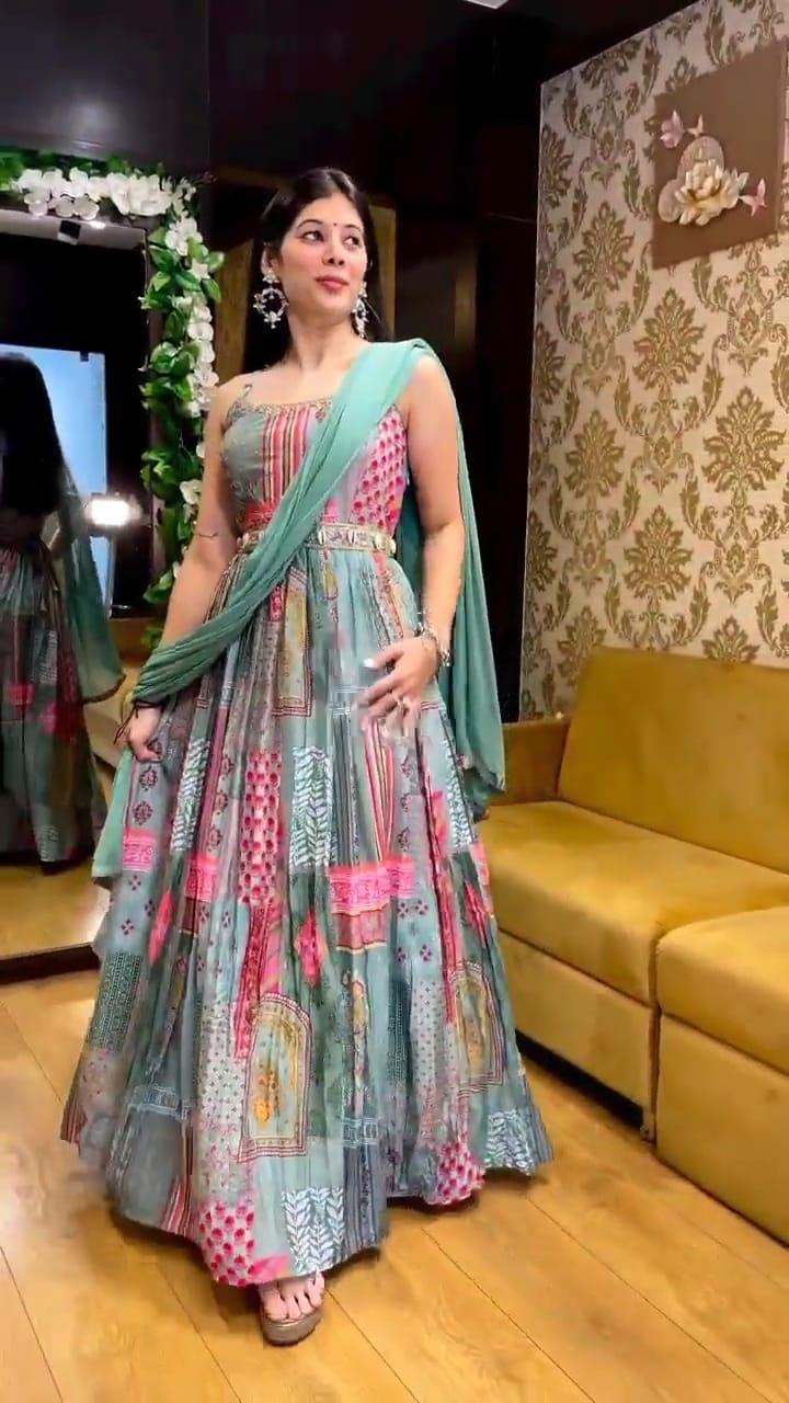 Diwali Night Anarkali Gown- Liva approved